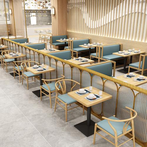 0成交56件轻奢铁艺西餐厅桌椅主题餐饮自助火锅饭店咖啡厅靠墙简约